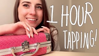 ASMR 1H of Gentle Tapping 💕 with scratching  hand movements [upl. by Hey]