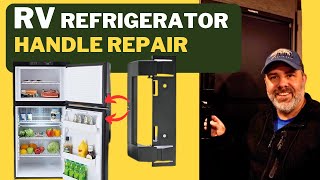 Dometic RV Refrigerator Handle Repair and Replacement [upl. by Torrin]