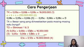 Sistem Persamaan Linear Tiga Variabel SPLTV  Soal B [upl. by Rawdon242]