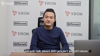 Justin Sun Talks about JUST [upl. by Tiduj]