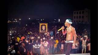 SHATTA WALE storms Black Star Square with massive performance as SM Fans throw coins on Wale [upl. by Asilegna523]