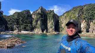 Spearfishing EPIC Aldermen Islands NZ  BIG KINGI [upl. by Fitz]