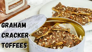 Pecan Graham Cracker Toffee  Christmas Crack [upl. by Verla]