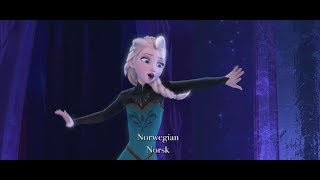 Disneys Frozen  quotLet It Goquot MultiLanguage Full Sequence [upl. by Orin]