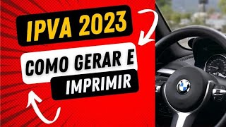 IPVA 2023 Como gerar e imprimir a guia para pagar no Río de Janeiro [upl. by Kilby]