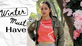 Winter Must Haves Wardrobe Essentials  Winter Fashion Lookbook 2021  Mahima Giri [upl. by Dnana]