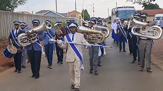 Lekokoaneng HQ 🇱🇸 arrives at Protea North Soweto  Father Masangos Brass Band 24 February 2024 [upl. by Enelra704]