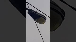 Schreder ZXU1 70w son HPS Street light lantern on ESB network pole [upl. by Odnomra510]