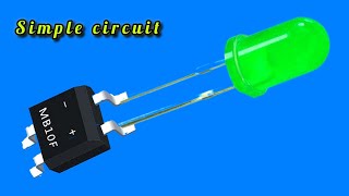 220 Volt Ac power circuit  using 220v Ac only simple electrical circuit [upl. by Ardnossak331]