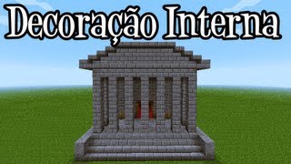 Tutoriais Minecraft Decoraçao Interna do Templo Romano [upl. by Kling357]