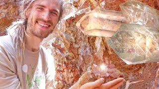 Arkansas Mining for Clear Crystals at the TWIN CREEK CRYSTAL MINE  Private Pocket Dig Review [upl. by Gignac193]