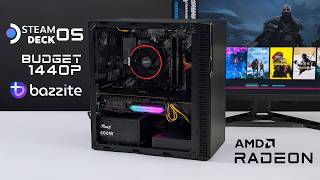 We Built The FAST Budget 1440P Steam Deck OS Gaming PC [upl. by Lolande]