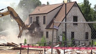 House Demolition 5 Arlington Road [upl. by Einhpets]