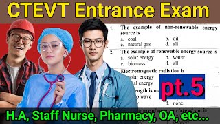 pcl nursing entrance model questions get government job or start your own business by studying ctevt [upl. by Aihtebat]