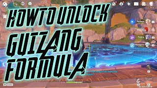 How to UnlockOpen Hidden Palace of Guizang Formula  Genshin Impact [upl. by Adiel]