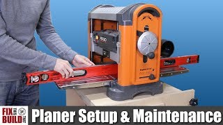 How to Use a Planer  Setup amp Maintenance [upl. by Lidia]