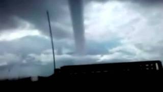 Water tornado hits land in US [upl. by Scopp]