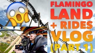 Flamingo Land  Rides Vlog Part 1 [upl. by Nylyahs213]