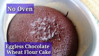 Wheatflour Eggless Chocolate Cake recipe in Tamil  Wheat Cake in Tamil [upl. by Carena429]