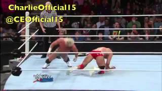 Alberto Del Rio Enzuigiri Kick on Dolph Ziggler [upl. by Kcinimod]