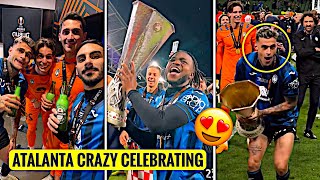 Atalanta Players CRAZY Celebrations After Winning Europa League 🏆 [upl. by Adanar532]