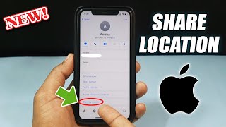 How to Share my Location on iPhone 2024 [upl. by Yllac510]