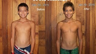 Push Up Pull Up 30 Day Challenge RESULTS  14 year old [upl. by Aibsel923]