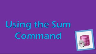 PLSQL Tutorial 6 Oracle Sum Command [upl. by Odnavres]