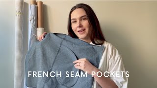 How to sew french seam pockets amp FREE Pattern [upl. by Hemminger]