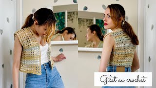 Comment faire un gilet au crochet 🧶 Veste FACILE au crochet ✨ Tuto gratuit 💐 Modèle Secret Garden [upl. by Ashton]