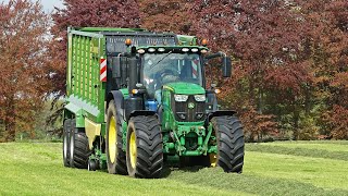 Picking Up Grass  John Deere 6175R  Krone RX 400 GL  Schimmel Overberg  2023 [upl. by Deland]