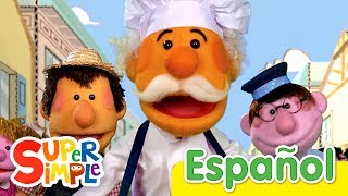 El Pastelero  Canciones Infantiles  Super Simple Español [upl. by Spearman524]