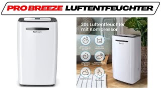 Pro Breeze 20L Luftentfeuchter im Test Vergleich 2024🥇 Guter Raumentfeuchter Testsieger [upl. by Vanderhoek55]