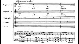 Pergolesi Confitebor salmo 110  I quotConfitebor tibi Dominequot score [upl. by Danae]