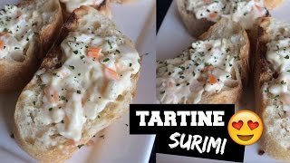 Tartine surimi une tuerie Recette simple et rapide Cookwithso [upl. by Mady817]