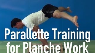 Parallettes Exercise for Planche and Straddle Press Training [upl. by Stamata]