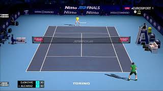 Tennis elbow 2013 Foretaste Djokovic Vs Alcaraz Nitto atp finals [upl. by Felicidad837]