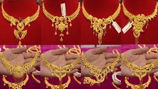 💯latest gold choker collection 2024🌼gold choker necklace designs with price amp weight choker gold [upl. by Akemet246]