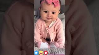 😂cute baby girl playing love song babymusic baby cutebaby [upl. by Anirba]