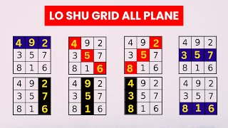 Lo Shu Grid Plane 816 951 438 258 456 276 492 357 Numerology Analysis  Loshu Grid [upl. by Uball]