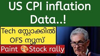 US CPI inflation datawealthy life malayalamshare market Paint stock rally Route mobile OFS [upl. by Reneta]