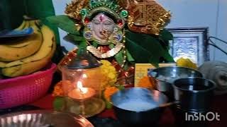 todays Lakshmi Pujan at my home of margashirsh month [upl. by Uhthna]