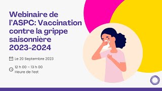 Vaccination contre la grippe saisonnière 20232024 [upl. by Anniala313]