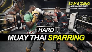 Hard Muay Thai Sparring  NJB Academy Part I [upl. by Munniks673]