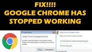 FIX GOOGLE CHROME HAS STOPPED WORKING [upl. by Maurine]