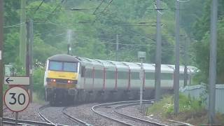 Trains at Haughley Junction GEML  120619 [upl. by Quintilla]