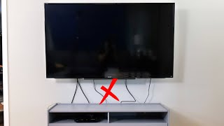 The Easy Way To Hide TV Wires Without Breaking The Electrical Code [upl. by Abad]