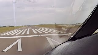 Boeing 7878 Dreamliner Cockpit View Takeoff from Orlando Sanford Airport [upl. by Norramic]