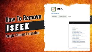 How to Remove ISEEK from Google Chrome [upl. by Suolhcin]