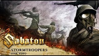 SABATON  Stormtroopers Official Lyric Video [upl. by Airdnas]